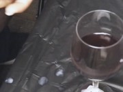 Cumming in a wine glass part 2 ~ LoadsMalone