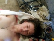 секс на стройке с симпатичной школьницей, окончание на лицо и волосы 15/16