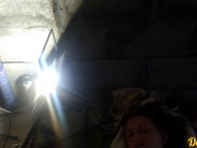 секс на стройке с симпатичной школьницей, окончание на лицо и волосы 4/16