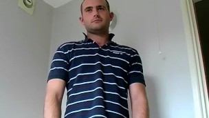 Interviewed UK gay Toby anal plays while masturbating solo