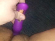 Playing with new toy