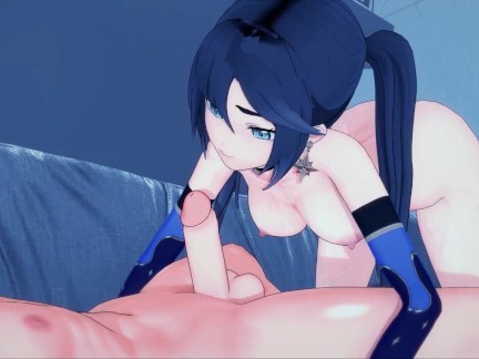 Mona loves sucking dick, gets mouth fucked.