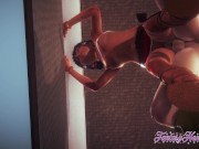 Nadia Hentai - Nadia is fucked against the wall and cum inside her 12/16