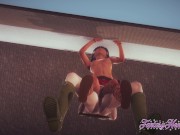 Nadia Hentai - Nadia is fucked against the wall and cum inside her 4/16