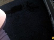 публичный секс со школьницей  на смотровой площадке на горном перевале и полный рот вкусной спермы  6/16