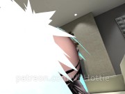 Bondage Blue White Hair Babe Chained Riding On Couch Bone Mouth Fire Place Thigh High POV Lap Dance 5/16