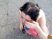 секс с милашкой на старой дороге много спермы на лице и волосах 13/16