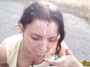 секс с милашкой на старой дороге много спермы на лице и волосах 14/16