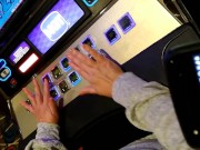 Put remote vibe in pussy and went to casino- turned it up when she hit a jackpot 6/16