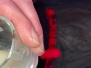 Prep syringe with a few loads of my own cum, going to inject my wife’s pussy tonight for extra lube