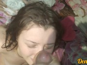 милашка придя из школы очень желает получить порцию тёплой спермы прямо на лицо 11/16