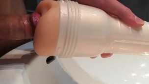 Tori Black anal Fleshlight testing 