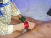 Passionate Footjob By Talented Teen Indian With Full Dirty Talking. 1/16