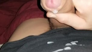 Johnholmesjunior jerk off monster cock and shooting big load while wife is out drinking in vancouver