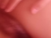 cute little asian teasing hairy pussy for daddy