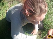 весенний миньет от ненасытной любимой школьницы лицо залито тёплой вкусной спермой 11/16