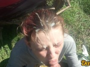 весенний миньет от ненасытной любимой школьницы лицо залито тёплой вкусной спермой 15/16