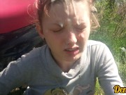 весенний миньет от ненасытной любимой школьницы лицо залито тёплой вкусной спермой 16/16