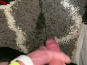 Rjohnson1226- Naughty pee on my bedroom floor makes me SUPER horny so I had to cum!!
