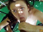 милая школьница делает чудесный минет, чтобы умыться теплой спермой 7/16