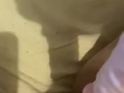 Trying a dildo for the first time 