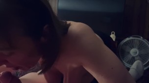 Mature cougar POV blow job. We tried to capture what it would look like if I was sucking you. 