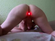 Блондинка кончила с пробкой в заднице 15/16