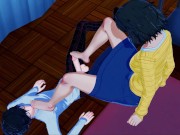 Joker gets foot fucked by his teacher Sadayo Kawakami in the nurses office. 1/16