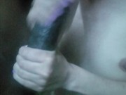 Incredible Load Jerked In Mouth Then Rubbed All Over Face & Body 6/16