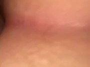 Dildo in wife’s pussy and my cock in her tight asshole
