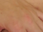 Step daughter playing with big tits and swollen clit
