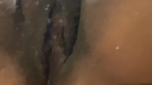 stretching out TIGHT FAT pussy with BIG dildo 