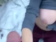 Winter blowjob in the forest 16/16