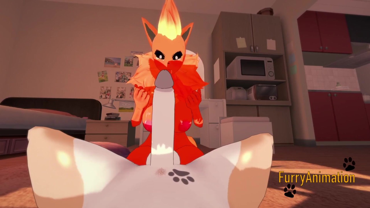 Pokemon Hentai - Flareon blowjob to dog with cum in her mouth - Video di sesso gratis - RedTube