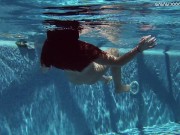 Swimming and stripping in the pool and on water Diana 16/16