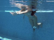 Swimming and stripping in the pool and on water Diana 8/16