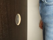GLORY HOLE - Horny Girl Sucks Strangers Cock And Eats Their Cum 1/16