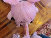 This kitty licked all the cream! Whipped cream blowjob 12/16