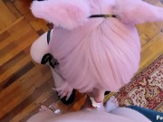 This kitty licked all the cream! Whipped cream blowjob 8/16