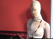 Hot Babe's Body Full Encased In Nylon Pantyhose Masking - Shiny Spandex And Sexy Latex - Part 1 13/16