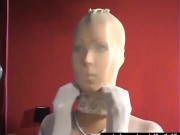 Hot Babe's Body Full Encased In Nylon Pantyhose Masking - Shiny Spandex And Sexy Latex - Part 1 8/16