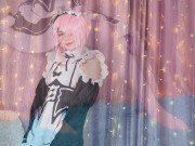 Re:Zero gets dick in tight pussy&feet worship. Short video —Karneli Bandi 3/16