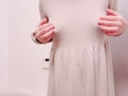 妊娠9ヶ月！旦那にはないしょの妊婦オナニー 3/16