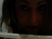 Fat toilet licking whore taking a piss 12/16