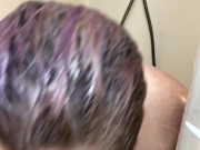 hairy ssbbw takes a shower 10/16