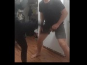 Amateur ballbusting kicks