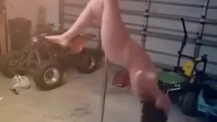 Pole dancing is a passion pole currently broken