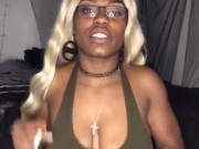 Smoking Milf teases with big tits  2/16