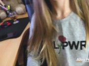 Не удержался и кончил прям писечку (Кремпай) . Первый раз (с грязными разговорами)) 7/16