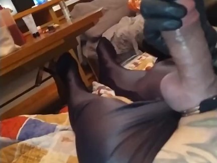 Domina KATRIX torture  dick and sounding with finger. 